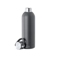 Botella térmica de acero reciclado Breidy 500 ml con asa de acero inox reciclado, vista lateral