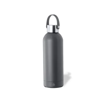Botella térmica de acero reciclado Breidy 500 ml con asa personalizable