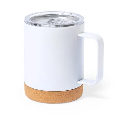 Taza térmica acero 330 ml base de corcho personalizable
