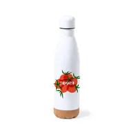 Bidón de acero y corcho Pooch 750 ml para sublimación de acero inox/ corcho, detalle 1
