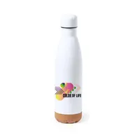 Bidón de acero y corcho Pooch 750 ml para sublimación de acero inox/ corcho, detalle 2