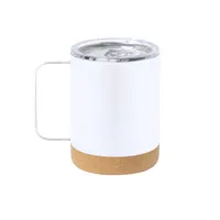 Taza térmica de acero Wifly 330 ml sublimación corcho de acero inox/ corcho, detalle 2