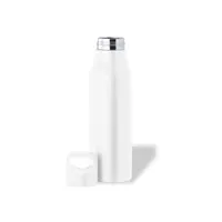 Bidón de acero Tocker 850 ml con asa de acero inox, vista lateral