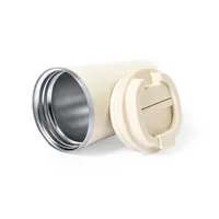 Vaso térmico de acero Vicuit 350 ml mate de acero inox, vista lateral