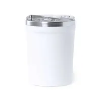 Vaso térmico de acero y PP Harbin 350 ml de acero inox/ interior PP, vista frontal