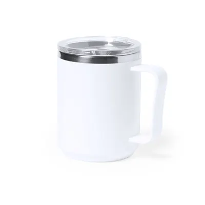 Taza térmica de acero Tikam 350 ml con exterior de PP personalizable