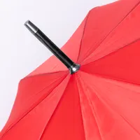 Paraguas XL automático Ø Dolku 130 cm mango curvo de pongee 190T, detalle 2