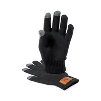 Set de gorro y guantes de acrílico táctiles Prasan de acrílico, detalle 2