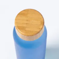 Botella de cristal Eskay 500 ml tapón bambú de cristal/ bambú, detalle 1