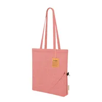 Bolsa plegable de algodón reciclado Biyon 120 g de algodón reciclado 120 g/ m2, vista lateral
