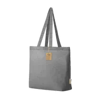 Bolsa de algodón reciclado Periad 140 g con fuelle de algodón reciclado 140 g/ m2, detalle 1