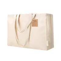 Bolsa de algodón reciclado Framos 240 g con fuelle de algodón reciclado 240 g/ m2, vista lateral