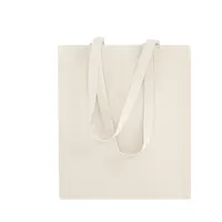 Bolsa de algodón Emphy 300 g natural asas 70 cm de algodón 300 g/ m2, vista frontal