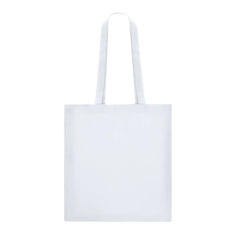 Bolsa de algodón Xental 240 g asas 70 cm en blanco de algodón 240 g/ m2, vista frontal