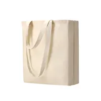 Bolsa de algodón Dongay 140 g con fuelle de algodón 140 g/ m2, vista lateral
