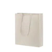 Bolsa de algodón Dongay 140 g con fuelle de algodón 140 g/ m2, vista frontal