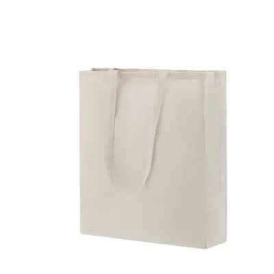 Bolsa de algodón Dongay 140 g con fuelle personalizable