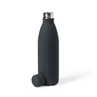 Bidón de acero Jenings tacto goma 790 ml de acero inox, vista lateral