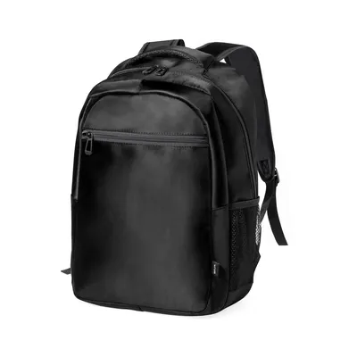 Mochila de nylon reciclado Polack 420D 1 bolsillo ext. personalizable