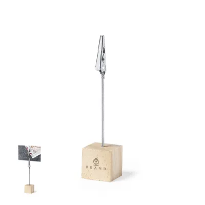 Clip de madera de pino con base personalizable