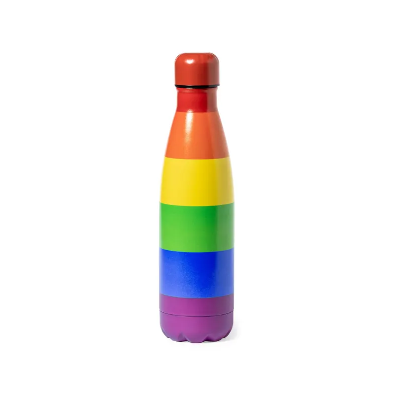 Bidón de acero Jedet multicolor 790 ml en rainbow de acero inox, vista frontal