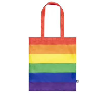 Bolsa de RPET Rubiros 210T multicolor arcoíris personalizable