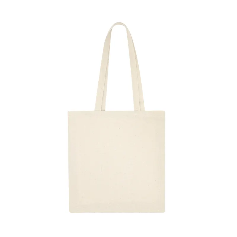 Bolsa de algodón Bidal 220 g con fuelle y asas 60 cm en bolsa bidal de algodón 220 g/ m2, vista frontal