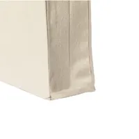 Bolsa de algodón Bidal 220 g con fuelle y asas 60 cm de algodón 220 g/ m2, detalle 1