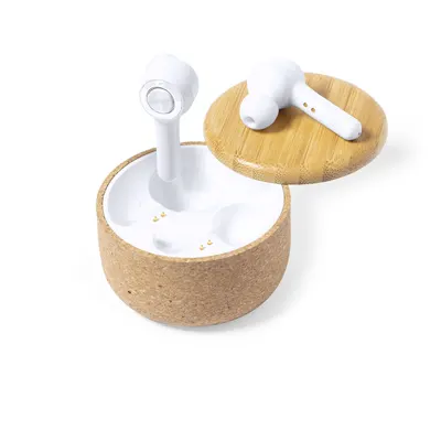 Auriculares Bluetooth Grigal 5.0 base de corcho personalizable