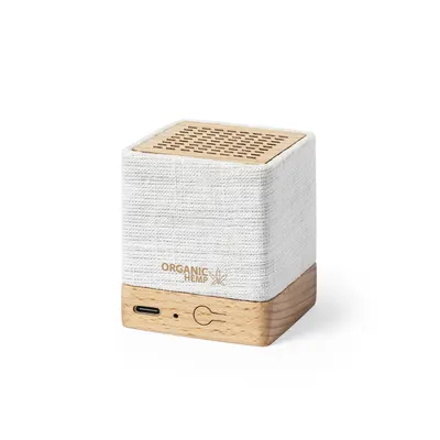 Altavoz Bluetooth cáñamo orgánico y madera Dorkin personalizable