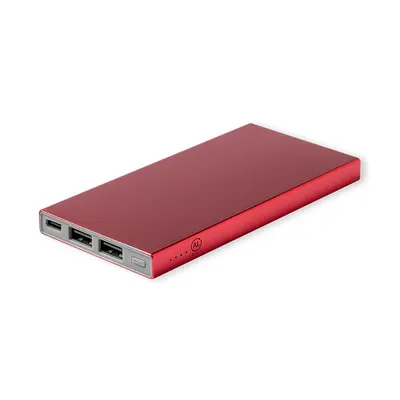 Batería externa de aluminio reciclado Ginval 4.000 mAh personalizable