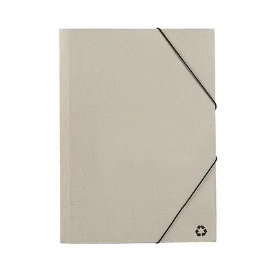 Carpeta de cartón reciclado Ecosum con cierre elástico personalizable