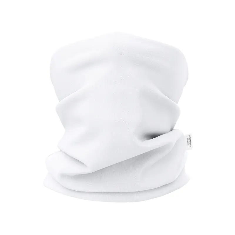 Braga de cuello antibacteriana de poliéster Nical 130 g en blanco de poliéster 130 g/ m2, vista frontal