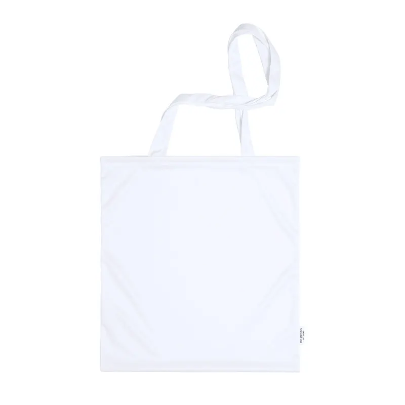 Bolsa antibacteriana de poliéster Maxcron elástico 37 × 41 cm en blanco de poliéster, vista frontal