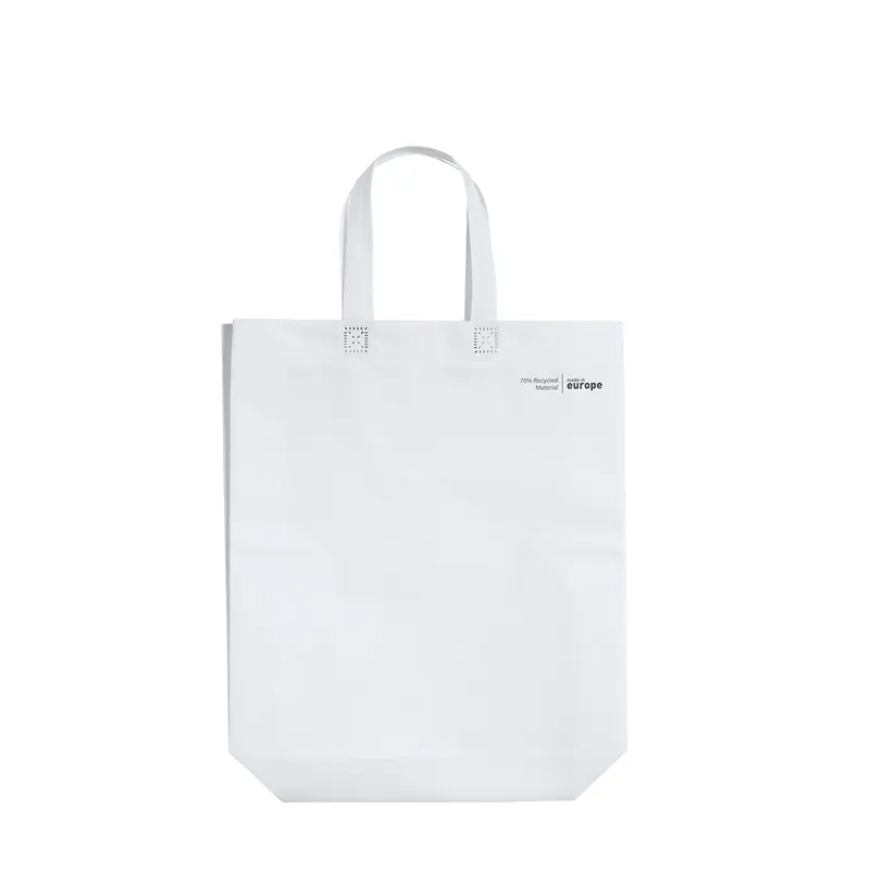 Bolsa non woven laminado reciclado Liyen 120 g en blanco de non-Woven reciclado laminado, vista frontal