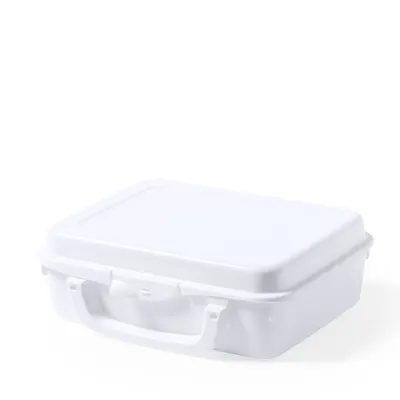 Fiambrera cuadrada de PP Chosal 1 l con asa personalizable