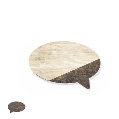 Imán bocadillo de madera Talier bicolor personalizable