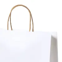 Bolsa de papel Cynthia blanco 100 g con fuelle y 8 kg de papel 100 g/ m2, detalle 1