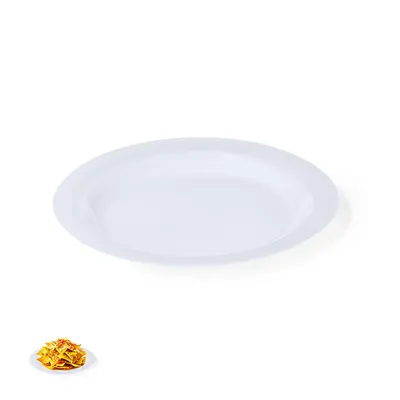Plato plano PP redondo personalizable