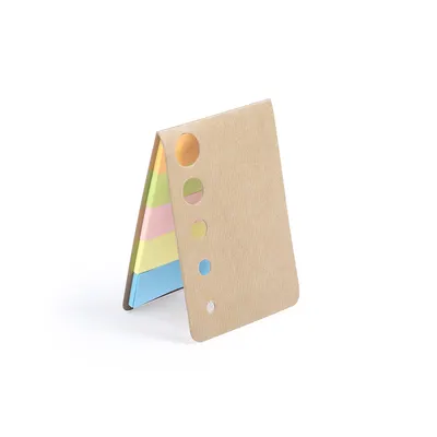 Bloc de 100 notas adhesivas con tapa de cartón personalizable