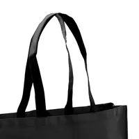 Bolsa non woven Tucson 100 g con fuelle y asas largas de non-Woven grueso, detalle 1