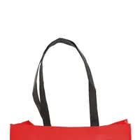 Bolsa non woven Tucson 100 g con fuelle y asas largas de non-Woven grueso, detalle 3