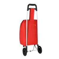 Carro de compra plegable poliéster Max 600D de poliéster 600D, vista lateral