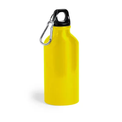 Bidón de aluminio Mento 400 ml con mosquetón personalizable