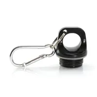 Bidón de aluminio Mento 400 ml con mosquetón de aluminio, detalle 2