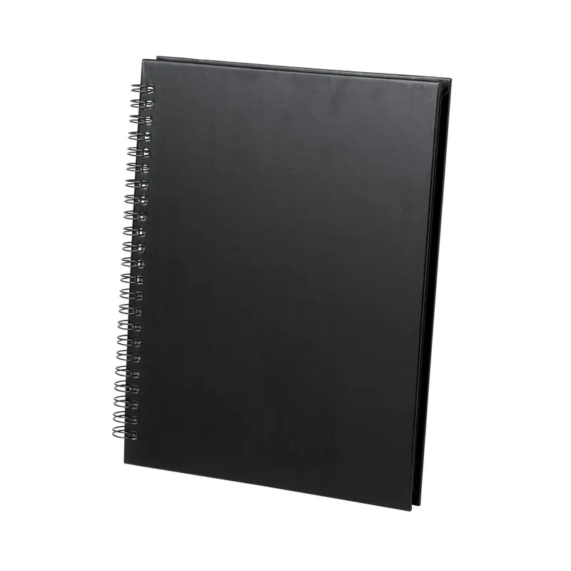 Libreta anillas de cartón reciclado Gulliver 80 hojas rayadas en negro de cartón reciclado, vista frontal