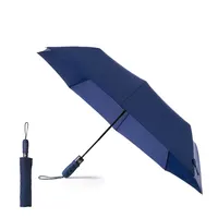 Paraguas plegable automático Ø Elmer 98 cm con funda de pongee 190T, vista frontal