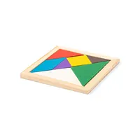 Puzzle tangram de madera multicolor de madera, detalle 4