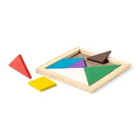 Puzzle tangram de madera multicolor de madera, detalle 5