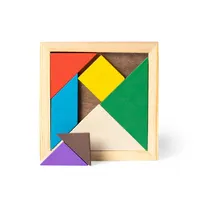 Puzzle tangram de madera multicolor de madera, detalle 6